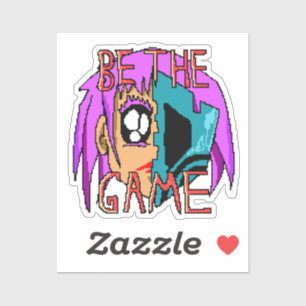 Adesivo Pixel Rebel Zoe - Arte de Personagem 8-Bit