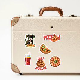 Adesivo Pizza Fofa Pizza Amante Pavilhas - Personalize-o!