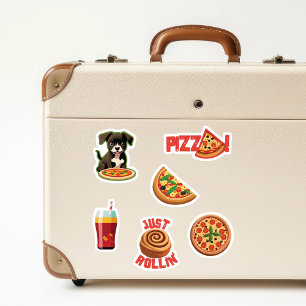 Adesivo Pizza Fofa Pizza Amante Pavilhas - Personalize-o!