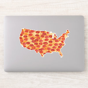 Adesivo Pizza Map Sticker