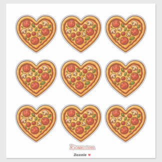 Adesivo Pizza meu coração