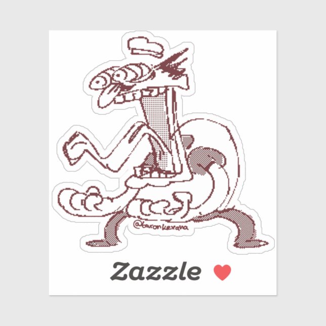 Adesivo Pizza Tower Peppino Spaghetti Sticker (Folha)