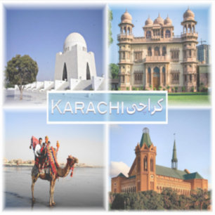 Adesivo PK Karachi - Mazar e Quaid - Palácio de Mohatta -