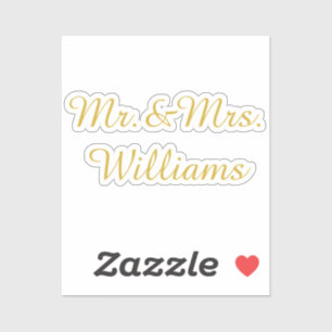 Adesivo Placa Personalizada de Vinil para Casamento Nome D
