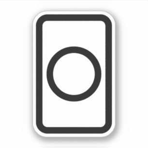 Adesivo Placa Zener   Círculo oco