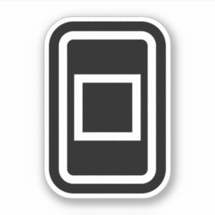 Adesivo Placa Zener   Quadrado oco