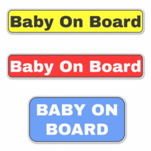 Adesivo Placas de Bebê a Bordo - Carro
