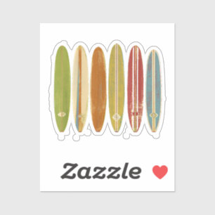 Adesivo Placas De Bordo Longboard Vintage Estilo Retro Sur