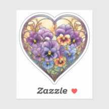 Placas de Vidro Manchas Coração