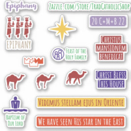 Adesivo Planeador de Ilustrações do Reis Latino Católico