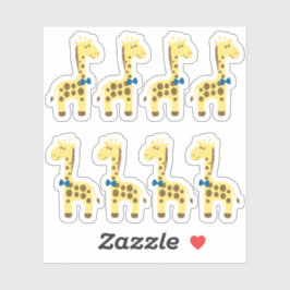 Adesivo Planejador / Álbum de Recortes Girafa Bebê Menino 