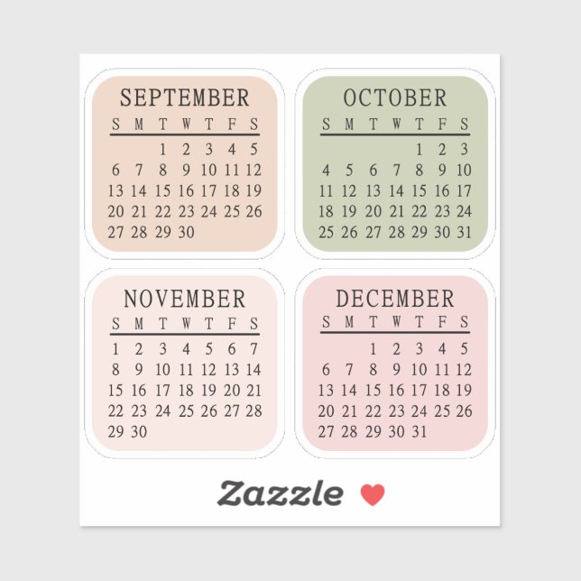 Adesivo Planejador Bujo do Diário do Calendário 2026 Micro (Folha)