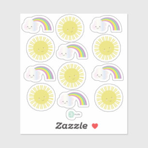 Adesivo Planejador da Coleção Sunshine Rainbow Kawaii