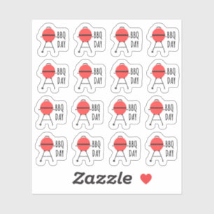 Adesivo Planejador de Calendário de Dias de Grill de churr