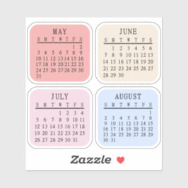 Adesivo Planejador de Calendário Micro Bullet Journal Bujo