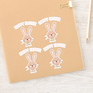 Adesivo Planejador de Coelhinho Fofo Scrapbooking Feliz Pá