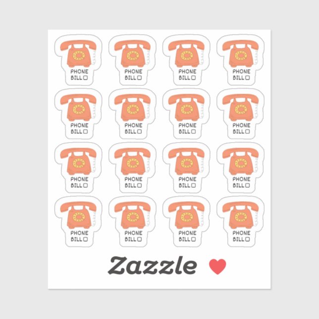 Adesivo Planejador de Controle de Faturação do Utilitário  (Folha)