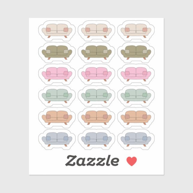 Adesivo Planejador de Dia de Relaxe Preguiçoso de Compromi (Folha)