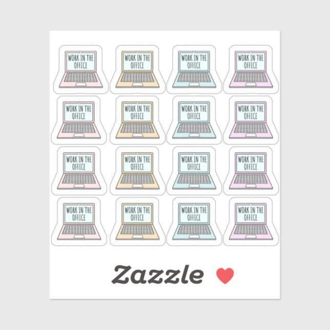 Adesivo Planejador de Dias Úteis do Lembrete do Office (Folha)