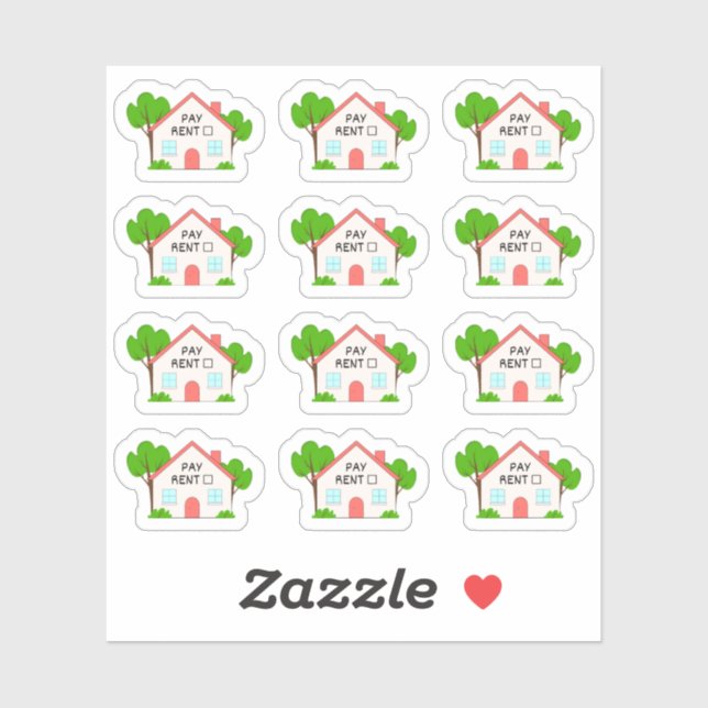 Adesivo Planejador de Orçamento de Aluguel de Rastreador F (Folha)