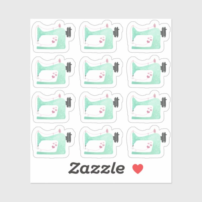 Adesivo Planejador de Página de Chique da Máquina de Costu (Folha)