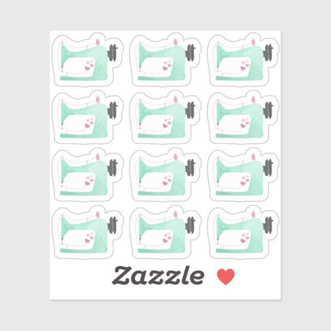 Adesivo Planejador de Página Shabby Chic de Máquina de Cos (Folha)