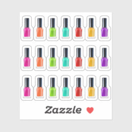 Adesivo Planejador de Salão de Arte com Esmalte de Unha Ar