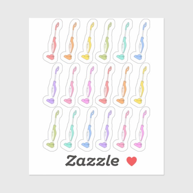 Adesivo Planejador Lembrete de Tarefas de Limpeza de Vácuo (Folha)