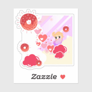 Adesivo Planeta Kawaii Donut Sonho Caprichoso