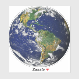 Adesivo PLANETA TERRA DO ESPAÇO 6" Sq. Laptop Skin Sticker