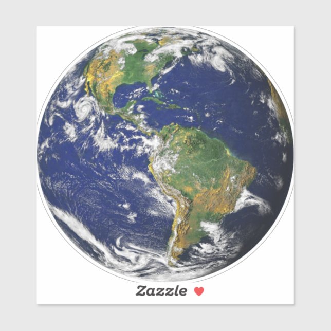 Adesivo PLANETA TERRA DO ESPAÇO 6" Sq. Laptop Skin Sticker (Folha)