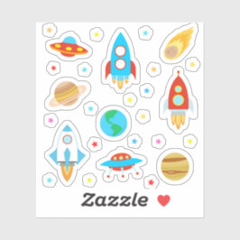 Adesivo Planetas Espaciais Estrelas Cometas