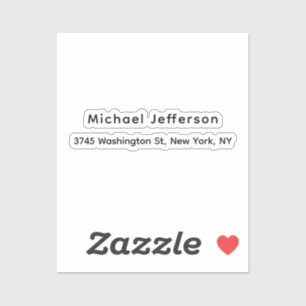 Adesivo Planície Elegante Clássica Única Branca Preta