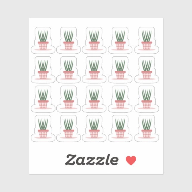 Adesivo Planner moderno de Cobra de plantas domésticas (Folha)