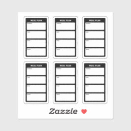 Adesivo Plano das Refeições