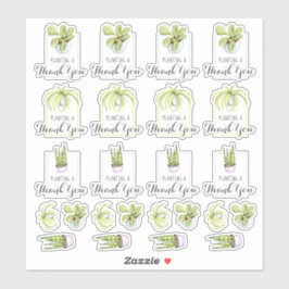 Adesivo Planta De Família Obrigado Pun