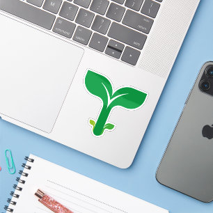 Adesivo Planta Verde Letra T Natureza Ambiente