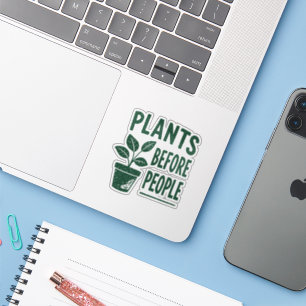 Adesivo Plantas Engraçadas Antes das Pessoas Arte de Carim