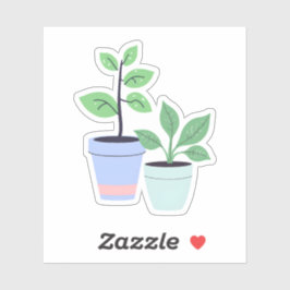 Adesivo Plantas Fofas