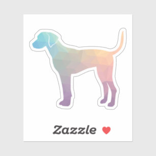 Adesivo Plott Hound Geométrica Patterna Silhouette Pastel