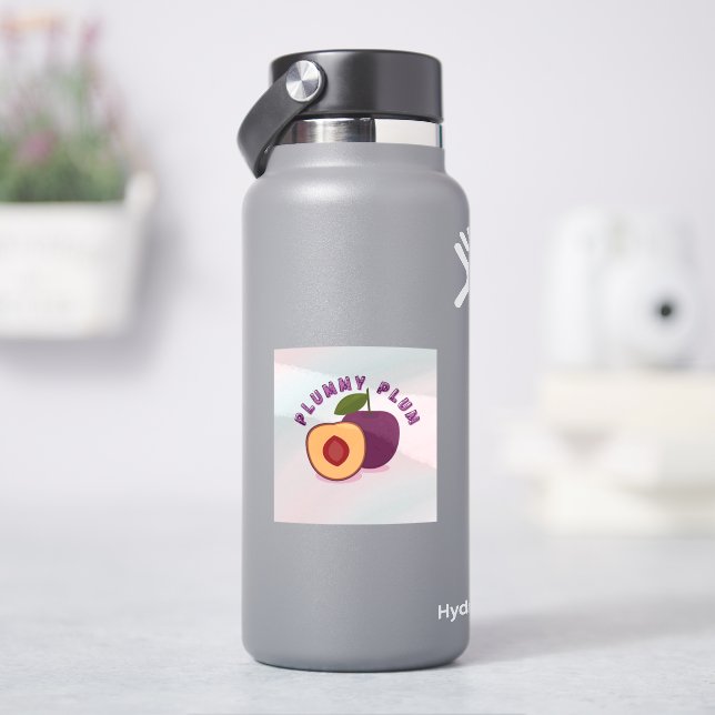 Adesivo Plum Fruit Sticker – Cute Purple Plum Illustration (HidroFlask)