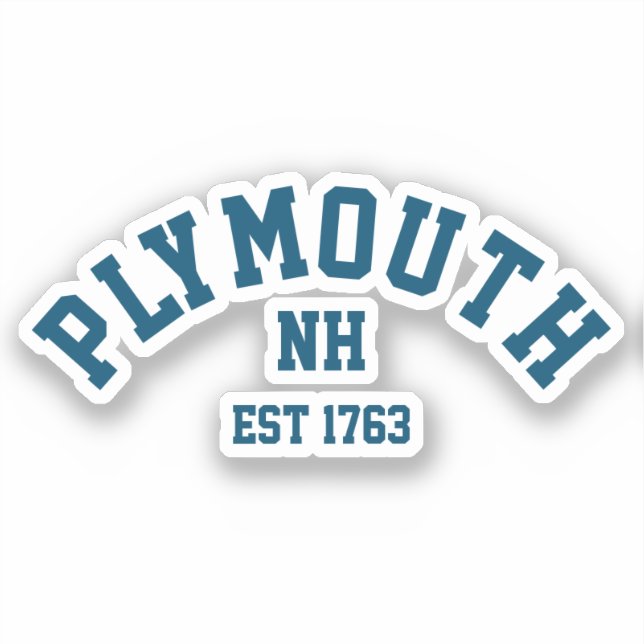 Adesivo Plymouth, New Hampshire (Frente)