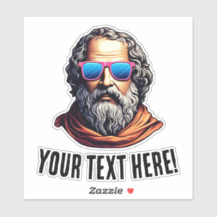 Adesivo Pó de Filósofo Retroativo - Texto Personalizado