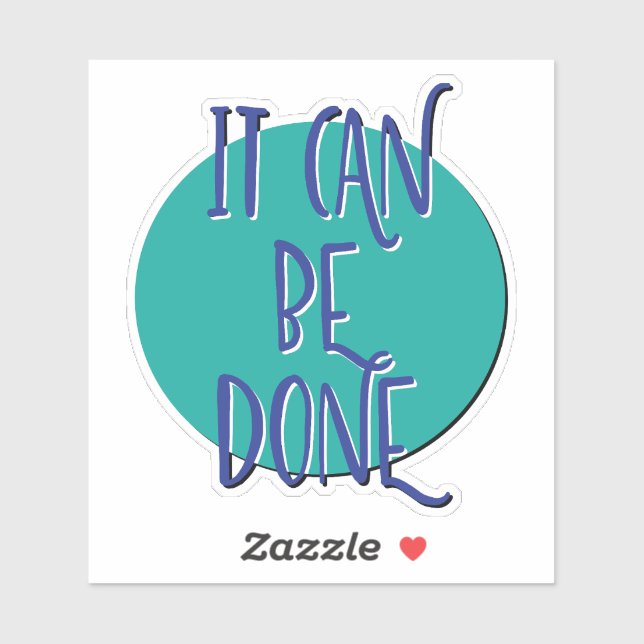 Adesivo Pode Ser Feito Slogan De 12 Etapas (Folha)