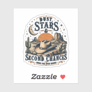 Adesivo Poeira Estrelas Segundas Chances Design Western
