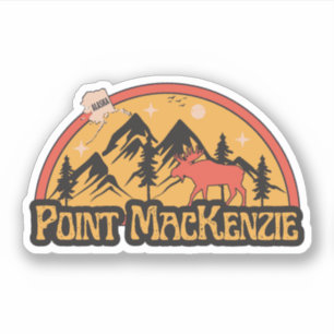 Adesivo Point MacKenzie, Alaska Sticker