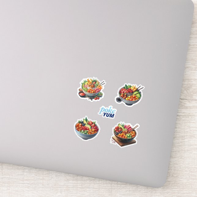 Adesivo Poke Bowls (Detalhe)