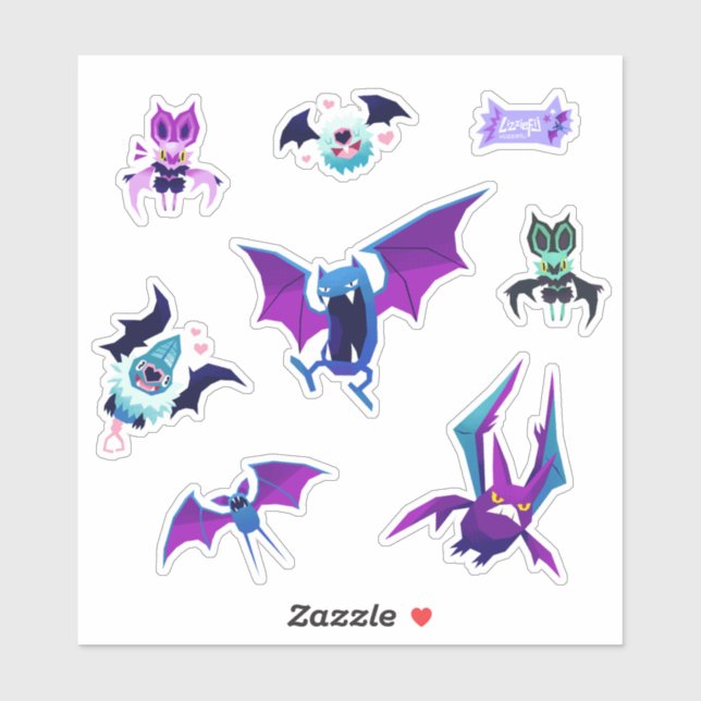 Adesivo Pokebats stickers (Folha)