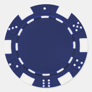 adesivo pokerchip azul