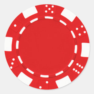 adesivo pokerchip vermelho